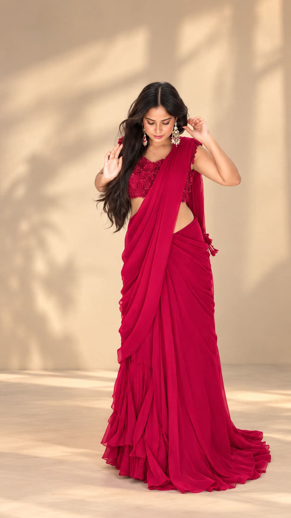 Shab-e-Gul PRE-DRAPE SAREE