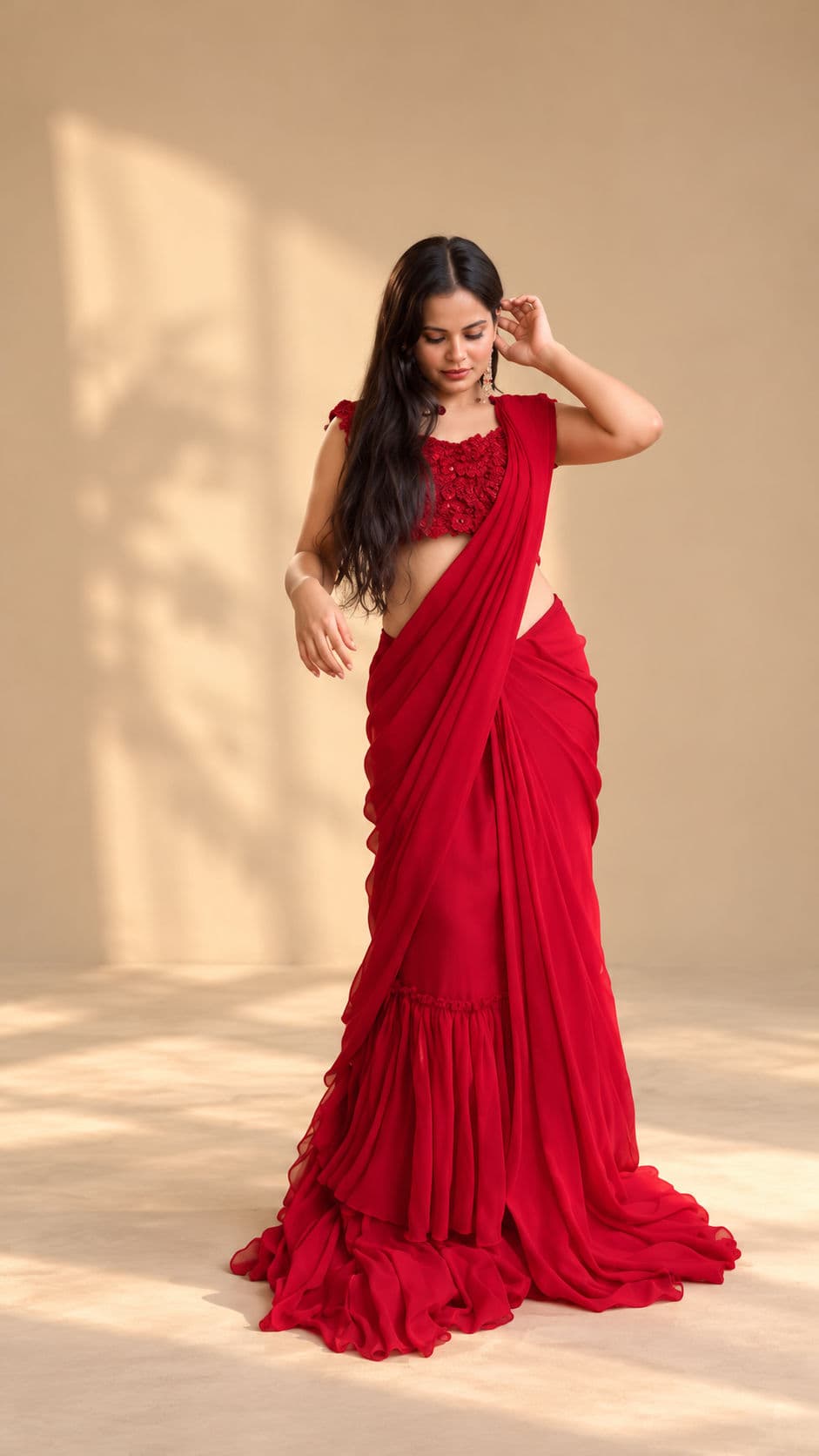 Shab-e-Gul PRE-DRAPE SAREE